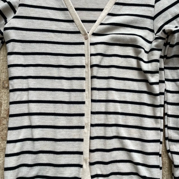 Black striped cardigan, size S - Picture 4 of 6